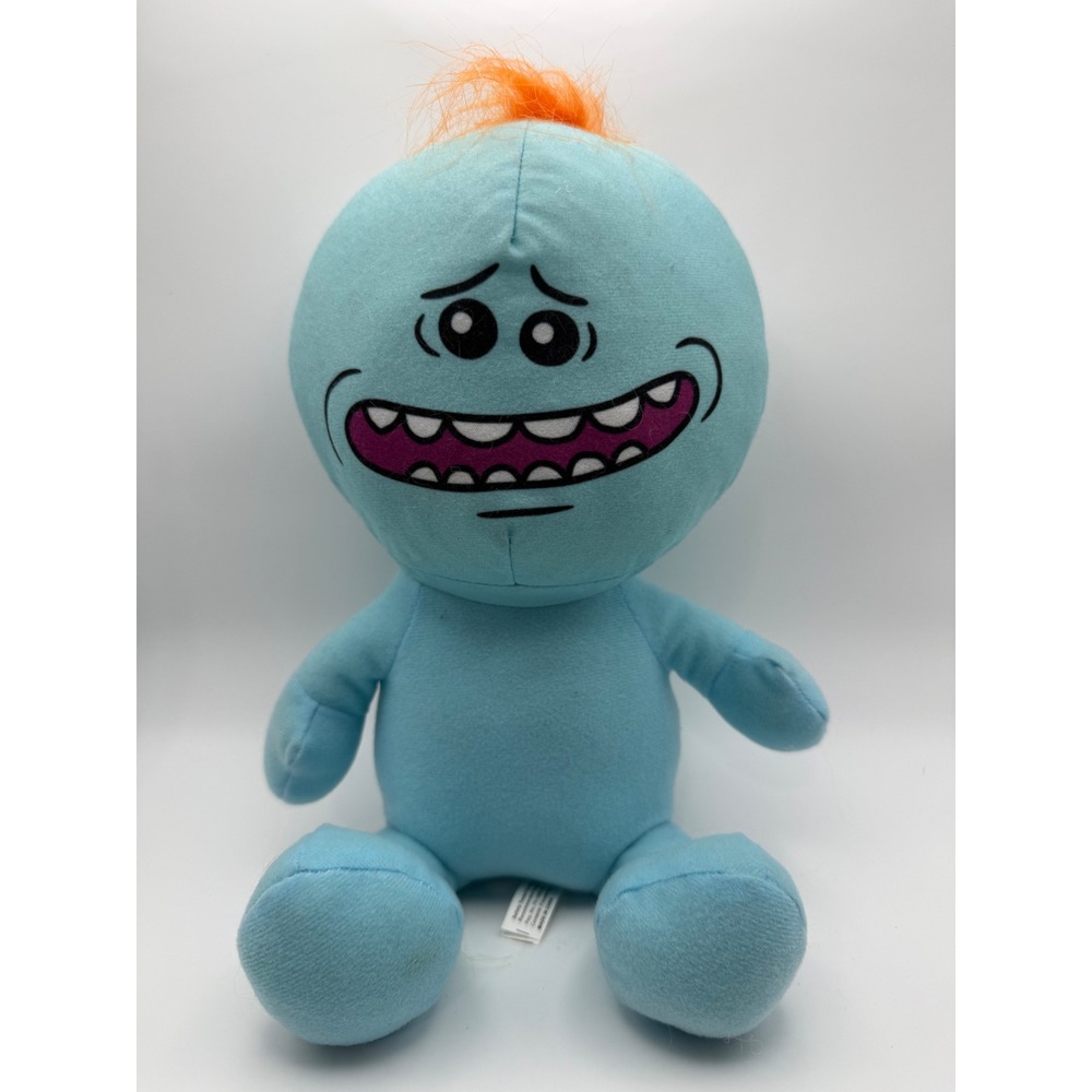 Rick and Morty Mr Meeseeks Plushโ Blue Stuffed Toy Adult Swim Cartoon Network